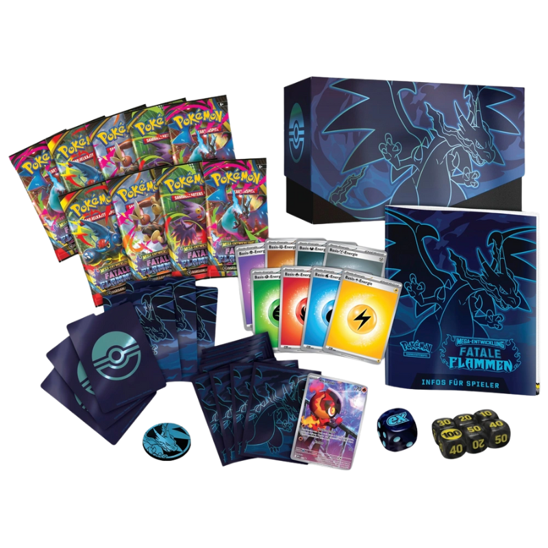 Pokémon TCG: Mega Entwicklung - Fatale Flammen Top Trainer Box (DE)