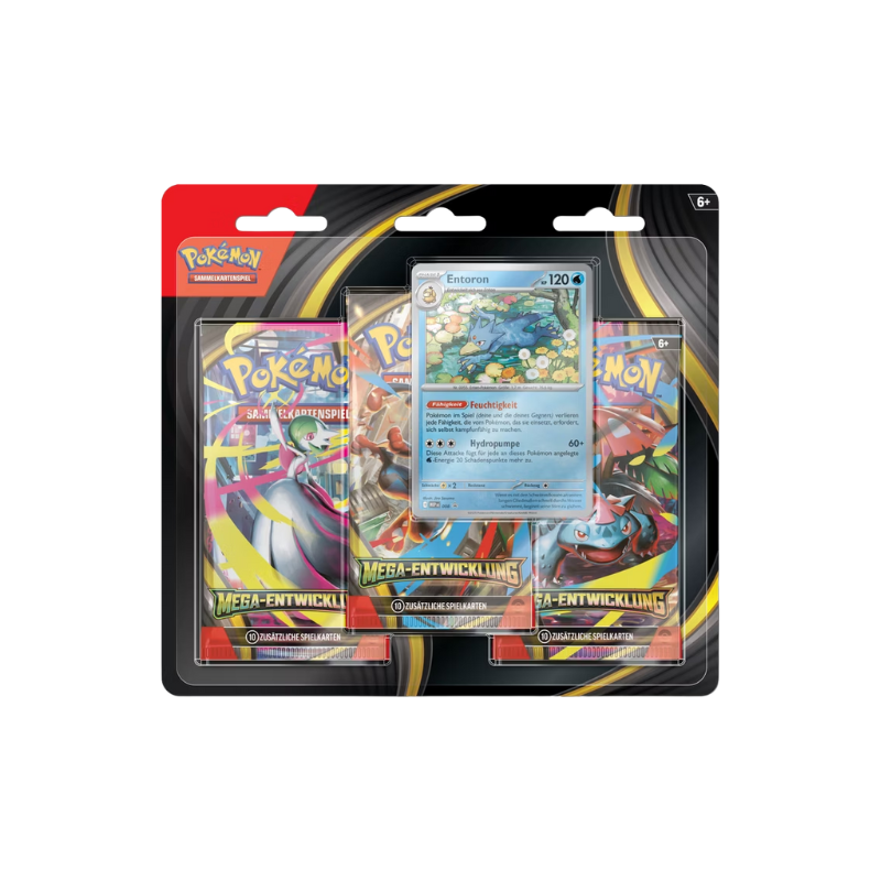 Pokémon TCG: Mega Entwicklung 3-Pack Blister (DE)