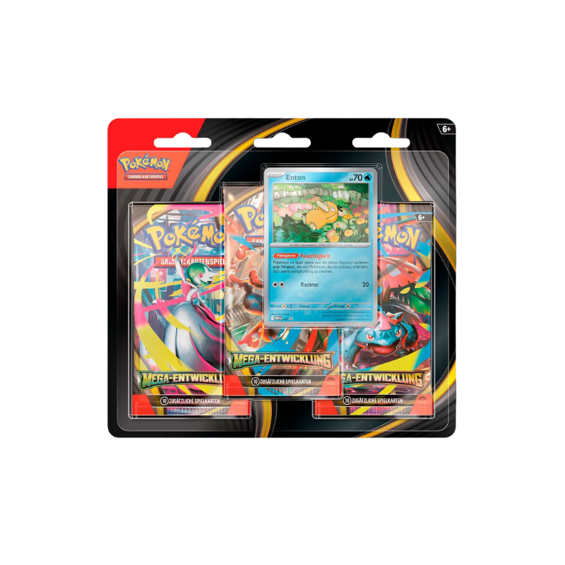 Pokémon TCG: Mega Entwicklung 3-Pack Blister (DE)