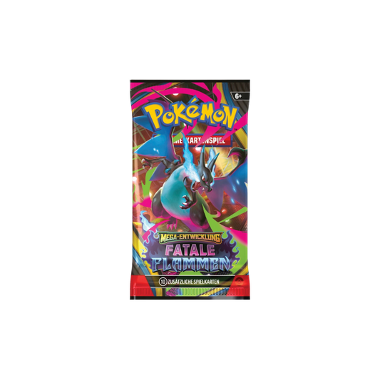 Pokémon TCG: Mega Entwicklung - Fatale Flammen Booster Pack (DE)