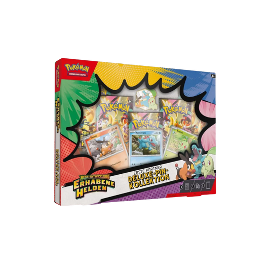 Pokémon TCG: Erhabene Helden First Partners Deluxe Pin Kollektion (DE)