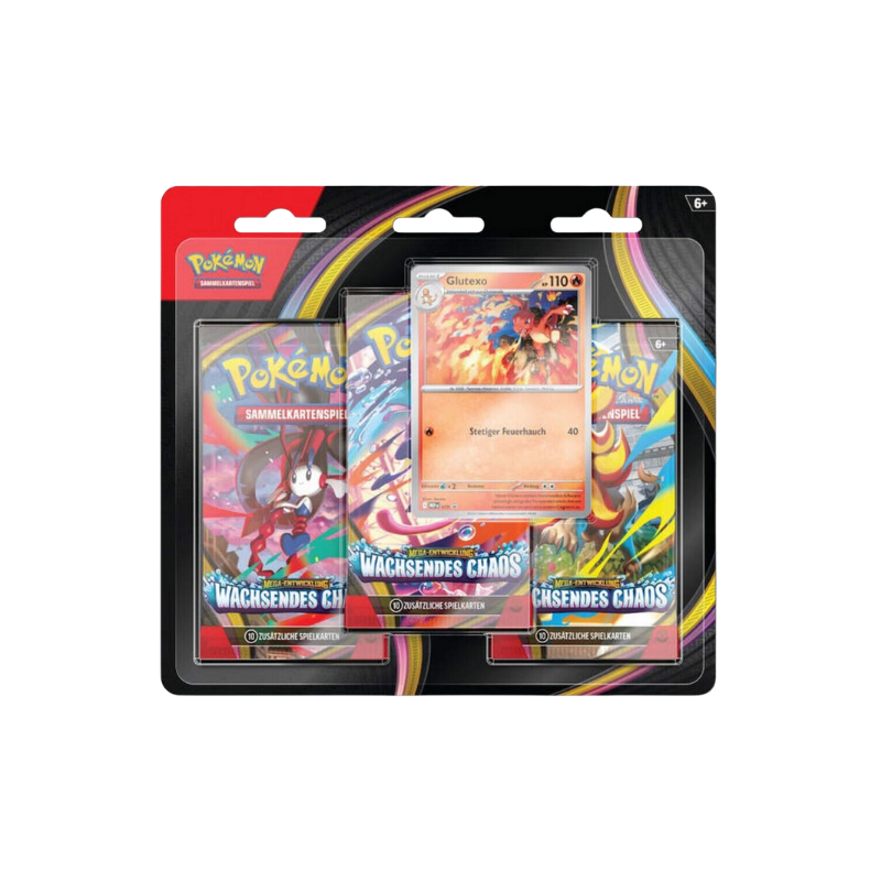 Pokémon TCG: Wachsendes Chaos 3-Pack Blister (DE)